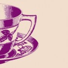 purple Tea cup.