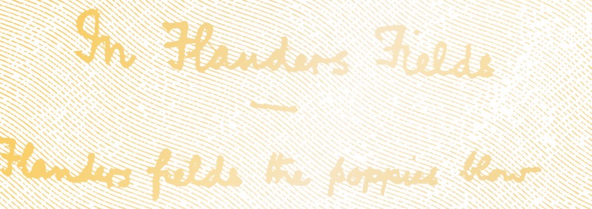 Written manuscript of In Flanders Fields