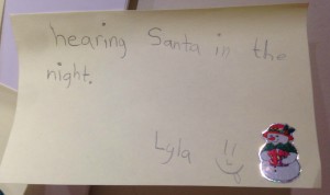 Heading santa in the night - Lyla