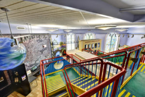 Photo of the Families Gallery from the top of the play structure. 