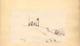 sketch of lighthouse in "Tarpaulin Cove", John McCrae
