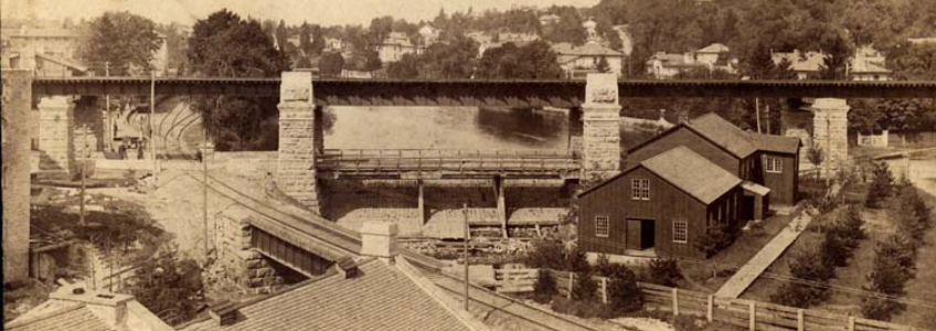 Allan's Bridge and C.N.R. Overpass in 1890